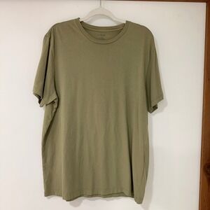 J.Crew Washed Cotton T-Shirt Mens XL Green Short Sleeve Re-Imagined | Gorpcore
